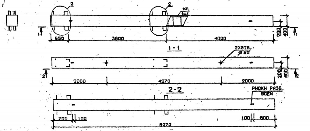 Колонна 1КБ 36.83-9-с Серия 1.020.1-2с/89