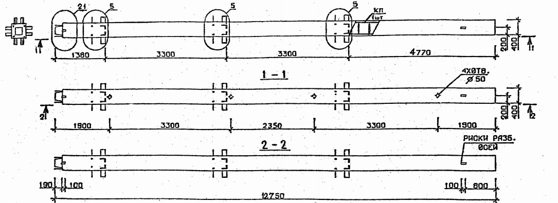 Колонна 2КН 33.128-6-с Серия 1.020.1-2с/89