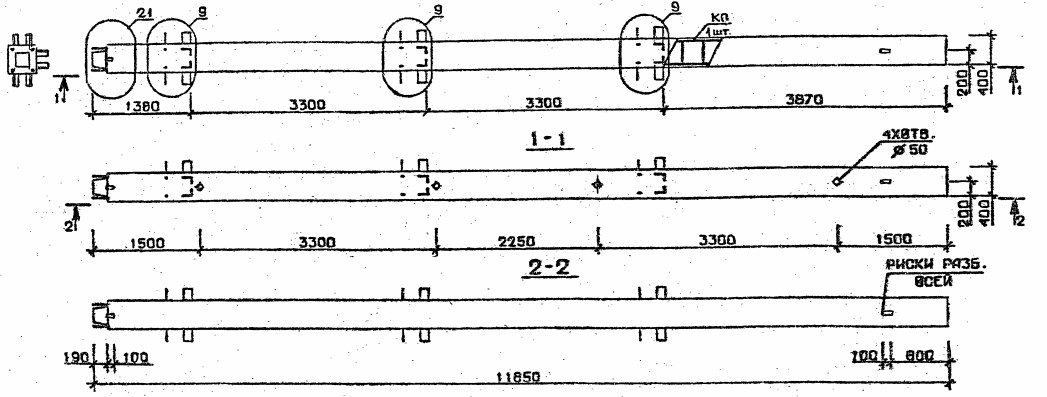 Колонна 3КН 33.119-7 Серия 1.020.1-2с/89