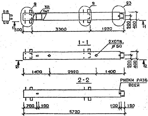 Колонна 3КВ 33.57-4 Серия 1.020.1-2с/89