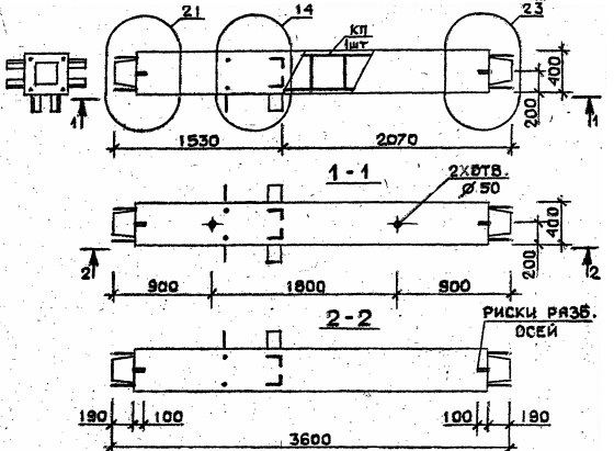 Колонна 4КС 36.36-9-с Серия 1.020.1-2с/89