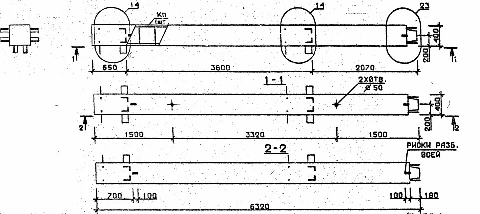 Колонна 4КВ 36.63-13 Серия 1.020.1-2с/89